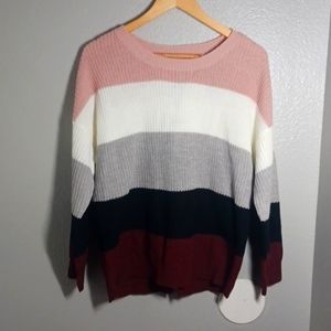 Full Circle Trends Stripes Sweater